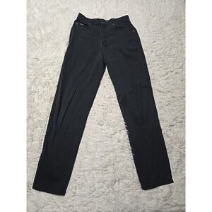 Denim Riders Jeans Womens 8M Black Stretch Med Wash Stretch Lycra Union Made USA